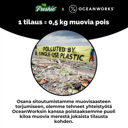 Freshie™ - Uudelleenkäytettävät vihannes- ja hedelmäkannet