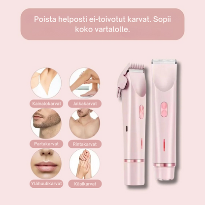 SilkPro™ - 2-in-1 Ihokarvanpoistolaite Naisille